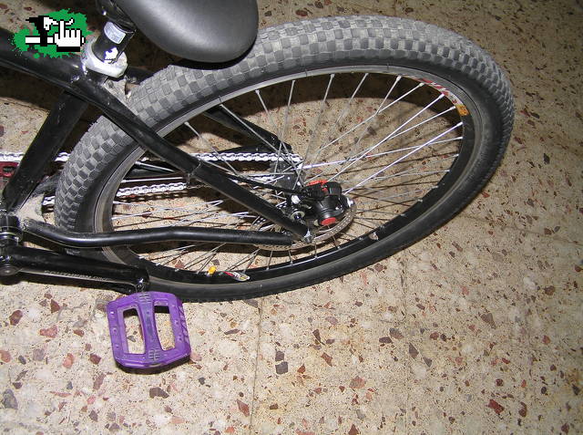 Mi bike, con partes nuevas. (Gracias papanoel!)