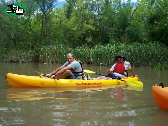 bikers en kayaks