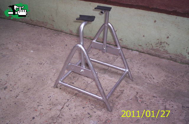 porta bike casero para calibrar 