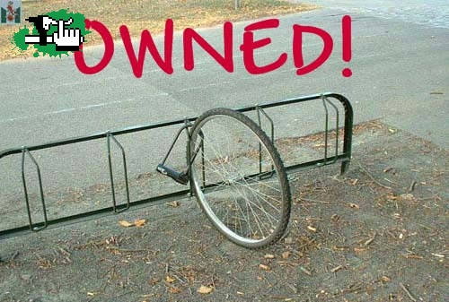 CUIDADO COMO ATAS LA BIKE