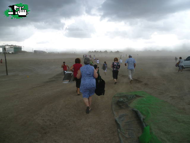 Minutos antes de la largada en Carhue