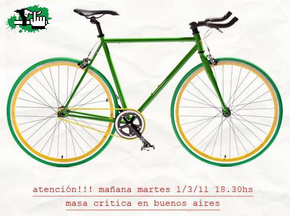 Masa Critica Buenos Aires Martes 1 de marzo