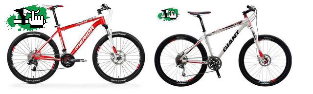 Bicicleta Giant XTC Se 3 (2011) vs Merida Matts TFS 900-D 2011
