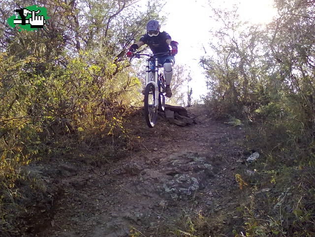 Bajando en la bike de Lucas! Dh La Boca
