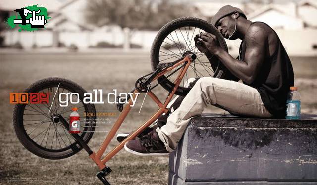 Nigel Sylvester - Gatorade 'Go all day'