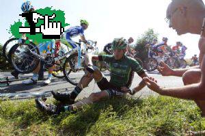 Tour de Francia. 1a.Etapa muy Accidentada.