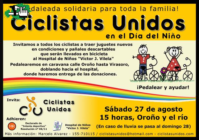 Ciclistas Unidos en el Día del Niño