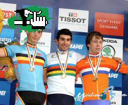 Mundial de Ciclismo en Copenhague-Dinamarca. Gana Lecuisinier-campén mundial junior en ruta.    