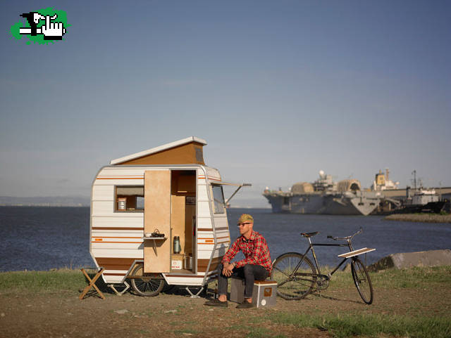casa rodante para bicicletas