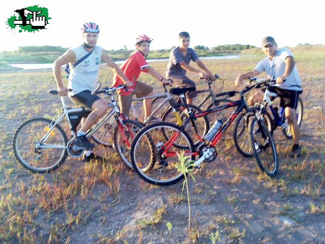 a la hora de pedalear no importa donde ni con que