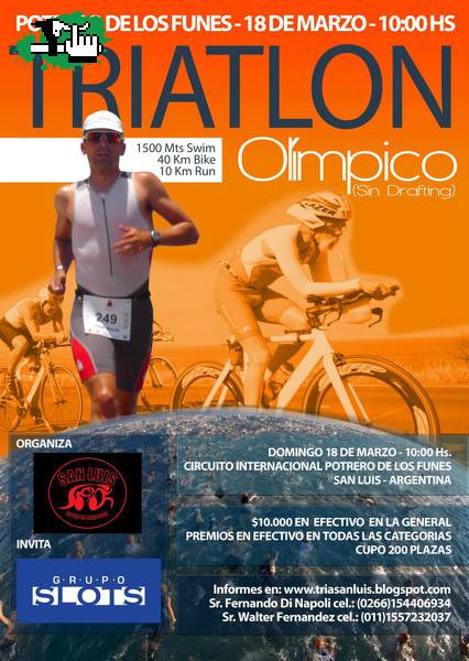 Triatlon Potrero De Los Funes! SAN LUIS