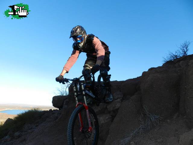 disfrutando la tarde en bici!