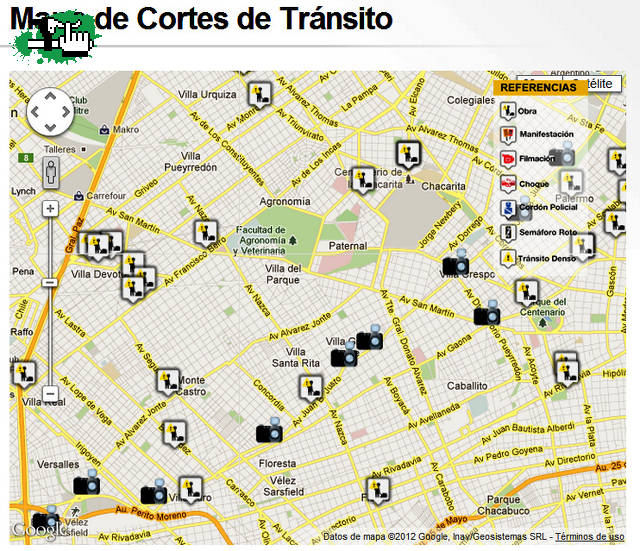 Cortes de tránsito
