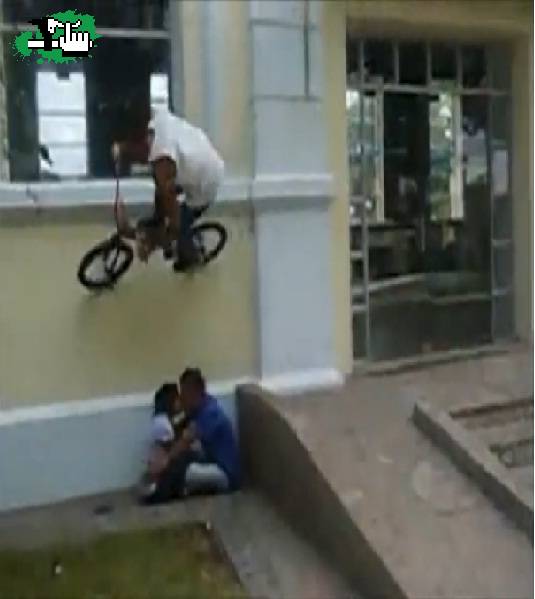 Wall Ride Above People.