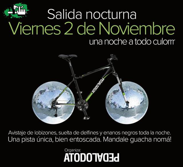 SALIDA "ATODOPEDAL" NOCTURNA (BIKE, SHOW, DANCE, PERFORMANCE)