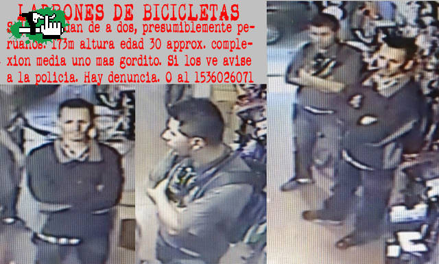 ESTOS SON LOS LADRONES QUE ROBARON MI BICI, ANDAN SUELTOS (POR AHORA) - OJO