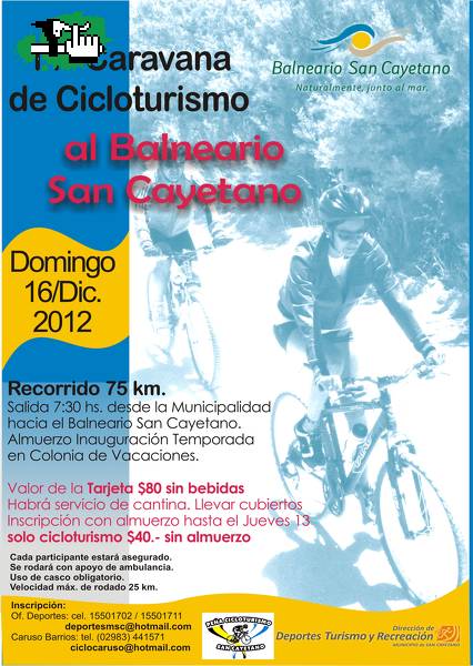 CICLOTURISMO AL BALNEARIO SAN CAYETANO