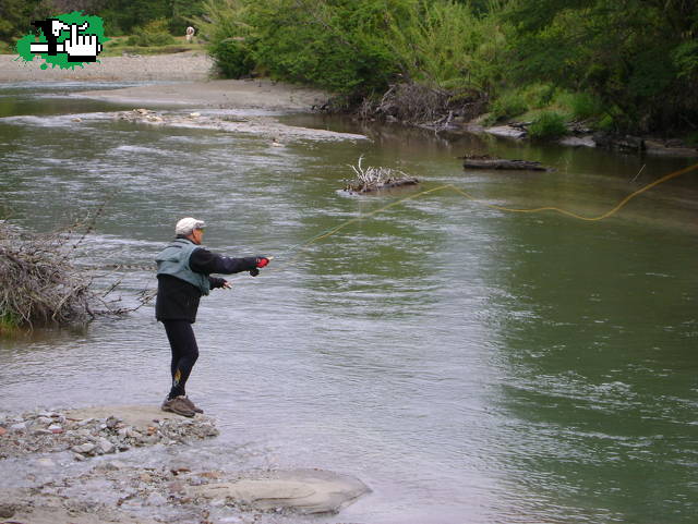 Bici pesca en el Pichi traful