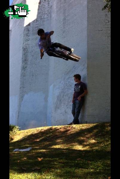 wallride volando a un amigo