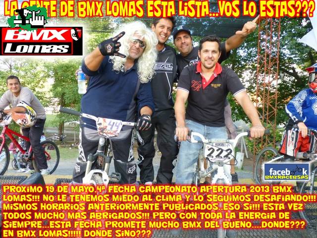 4ª fecha campeonato apertura BMX LOMAS