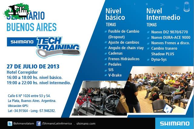 Seminario Tecnico SHIMANO, Ciudad de la PLATA 27 de Julio