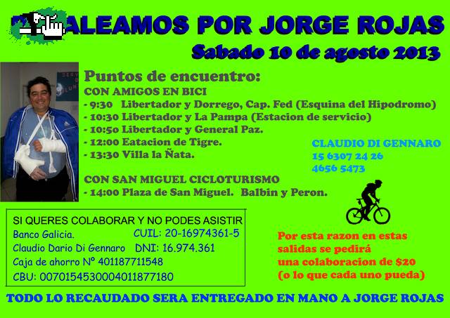 SALIDA SOLIDARIA POR JORGE ROJAS