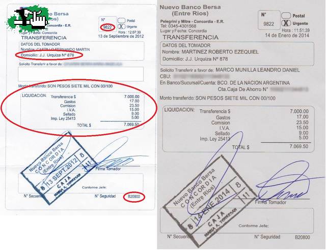 ESTAFA CONCORDIA en Concepcin del Uruguay, Entre Ros, Argentina