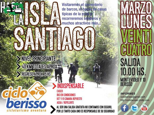 CicloBerisso - Hacia la Isla Santiago