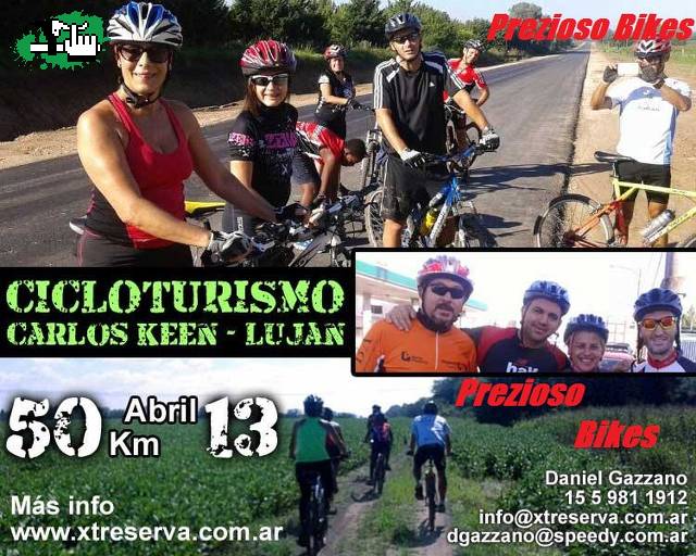 SALIDA CICLOTURISMO 13/4/14 LUJAN-C.KEEN-TORRES