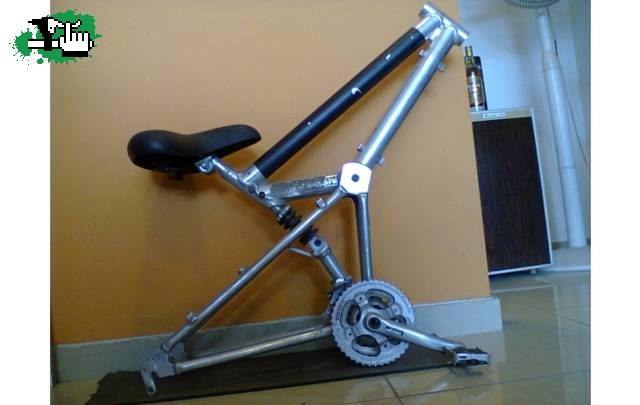 cuadro de aluminio con suspensión + yapa