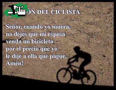 ORACION DEL CICLISTA