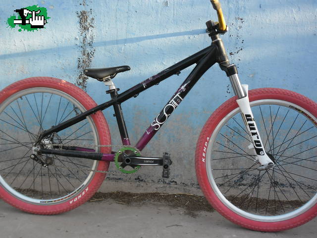 la bici de cubiertas rojas en , Mendoza, Argentina
