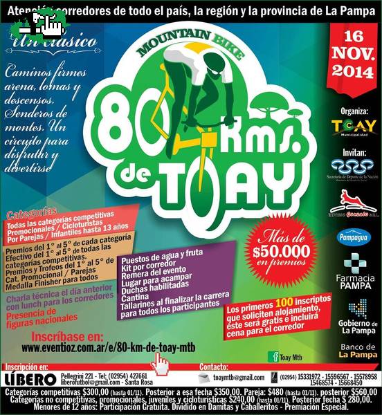 CLASICO ENDURANCE 80K DE TOAY  MTB