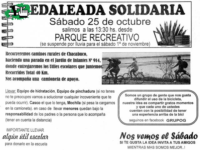 bicicleteada solidaria