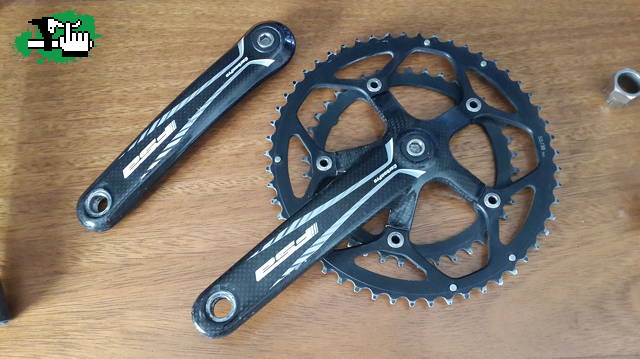 fsa carbonpro 172.5 de sorpasso Plato, palancas,Caja, Descarrilador fsa carbonpro 172.5