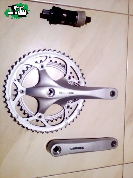 Permuto plato y caja pedalera shimano de ruta por cosas de mtb 