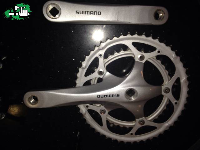 Plato, palancas,Caja, Descarrilador Plato shimano Fc 2300+ caja pedalera shimano bb un-26  170MM 52X39