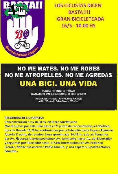 Basta de robos y Muertes