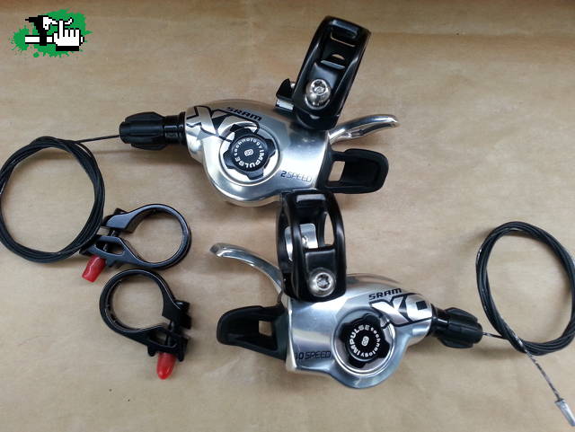 SHIFTERS SRAM X0 SILVER 2 X10V de alfpirata Cambio, Shifter,Descarrilador SHIFTERS SRAM X0 SILVER 2 X10V