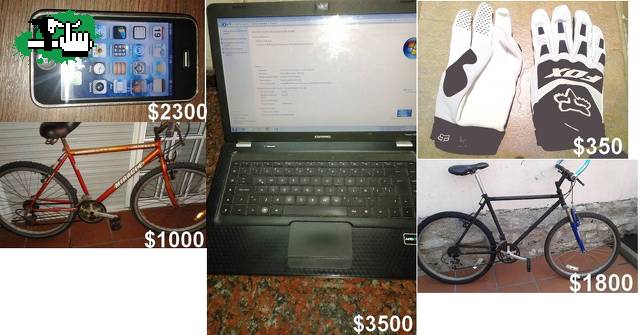 Permuto notebook, iphone y 2 bicis