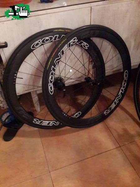 VENDO RUEDAS COLNER CON TUBOS TUFO S 33, 175 LBS