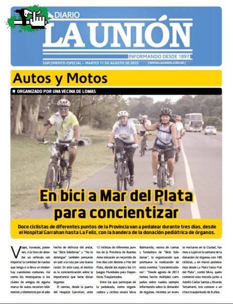 21 de agosto realizan una pedaleada desde La Plata a Mar del Plata para concientizar sobre la import