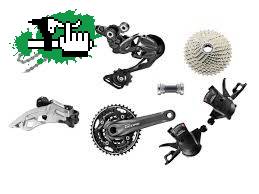 Cambio, Shifter,Descarrilador grupo shimano deore 30v  m610 disco hidraulico m395 y discos 160mm