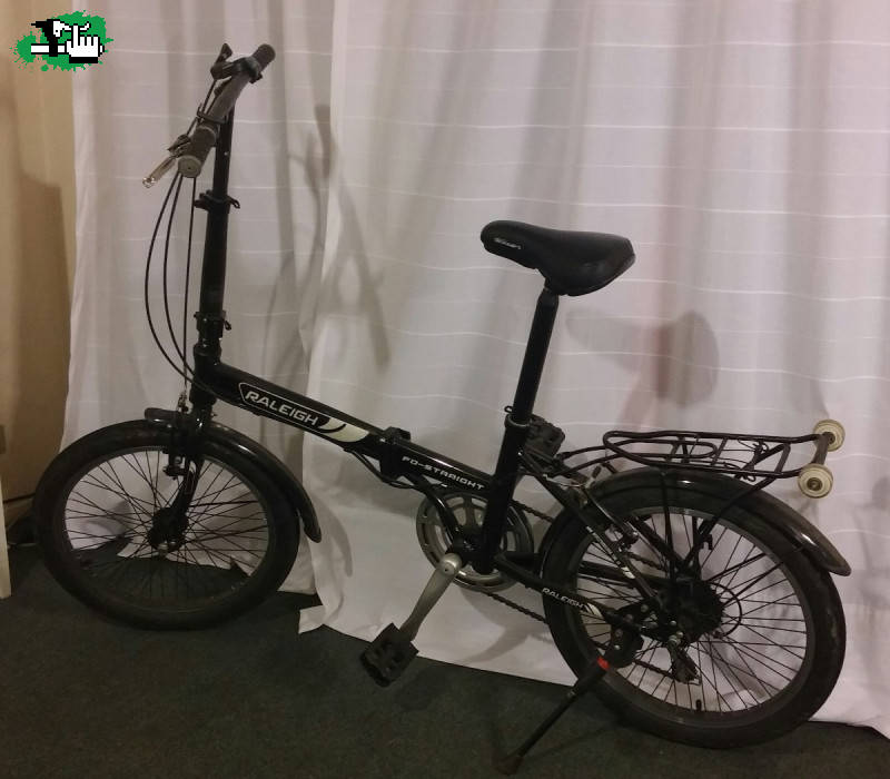 Bicicleta Plegable cuadro aluminio rod 20 y cambios Shimano - Negra