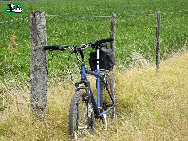 mtb rodado 26 acero con suspensión azul