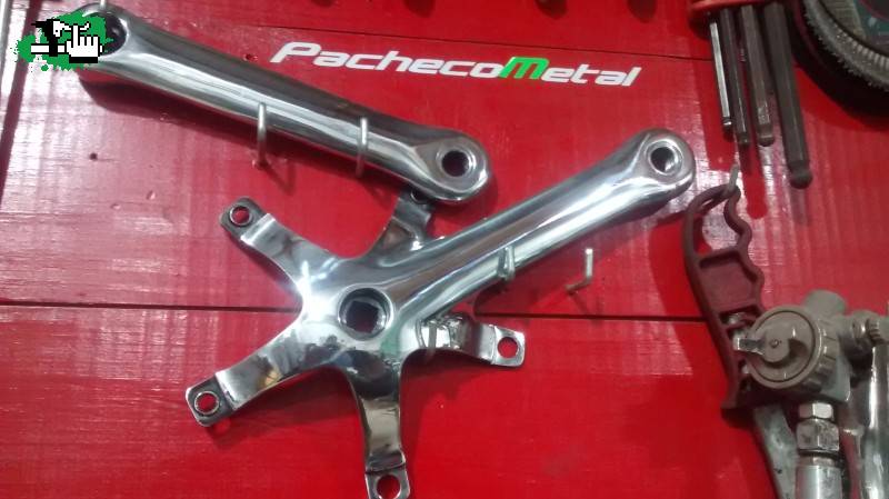 Pulido de palancas campagnolo rcord pista