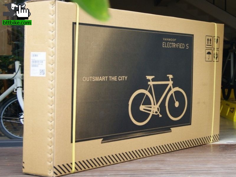 vanMoof envia bicicletas en caja de TV