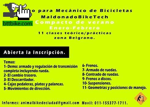 Curso para Mecnico de Bicicletas "1 Nivel"