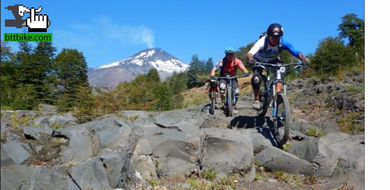 bajando el volcan...