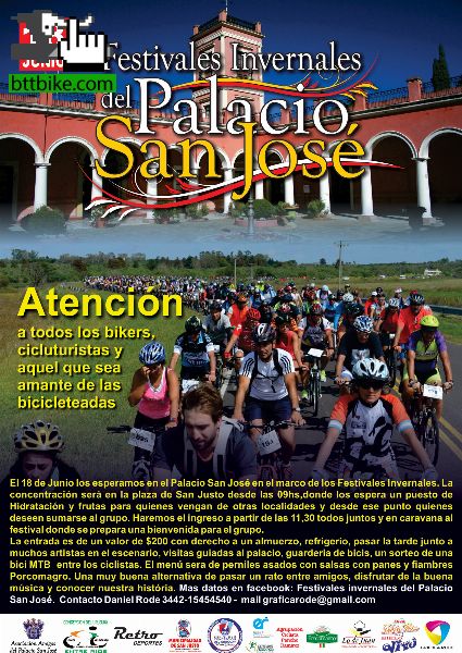 cicloturismo al Palacio San José